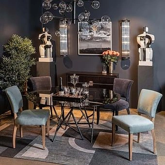 Стул Mimi Dining Chair, Black Wood хлопок Vintage Moleskin Graphite - ракурс 14